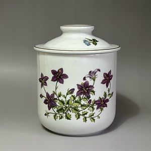 Spode Stafford Flowers Canister With Lid Made In England
